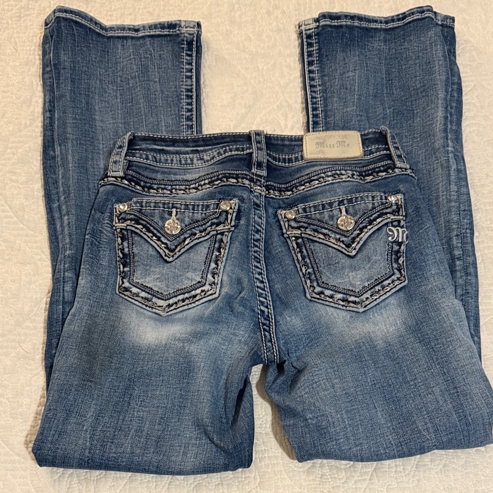 Miss Me Women's Boot Cut Jeans in Blue